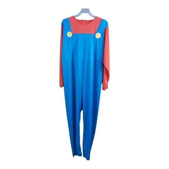Adult Super Mario Brothers Costume, Size Large - Perfect For Gamers & Halloween - Picture 1 of 8